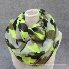 Whosale elegance fashion men soft loop print viscose circle scarf for Keep out the cold